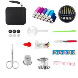 Kits de costura multifunções, ferramentas de costura DIY, caixa para acolchoamento manual, costura, linha de bordar, acessórios, 1 conjunto - Image 2