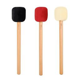 IRIN-Long Fluffy Beech Handle Baquetas, Big Drum Mallet, Percussão Peças de Instrumento, Bumbo Mallet, Musical - Image 2