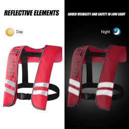 Auto colete salva-vidas inflável para adultos, colete salva-vidas, terno de flutuador de segurança, esportes aquáticos, caiaque, pesca, surf, canoagem, sobrevivência - Image 5