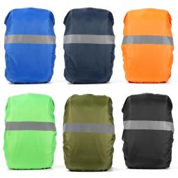 Capa de chuva mochila reflexiva Saco à prova de poeira Impermeável Tecidos impermeáveis Ao ar livre, ciclismo, camping, mochila para caminhadas Pacote de viagem - Image 1