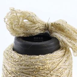 Fio Metálico Colorido para Crochet, Fio Metálico para Suéter, Cachecol, Chapéu, Saco Artesanal, Glitter Dourado e Prata, Único, 100g por Lote - Image 2