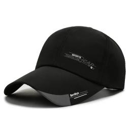 Boné de beisebol de aba longa masculino, roupas de pesca, viseira solar, esportes, chapéu de sol, moda masculina - Image 2