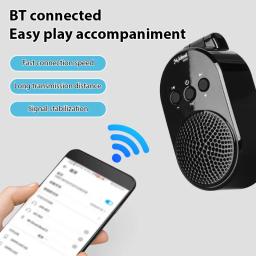 Amplificador recarregável de guitarra BT tipo C, alto-falante portátil plug-in para todas as guitarras elétricas, instrumentos de sopro, giratório de 270 °, 5W - Image 2