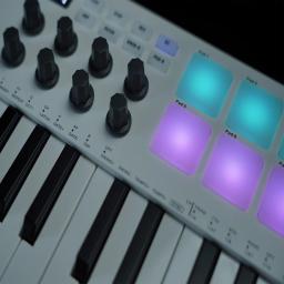 M-VAVE-Controlador portátil de teclado MIDI, USB, 25 teclas, USB, 8 almofadas de bateria retroiluminadas, 8 botões, 8 instrumentos de teclado musical RGB - Image 5
