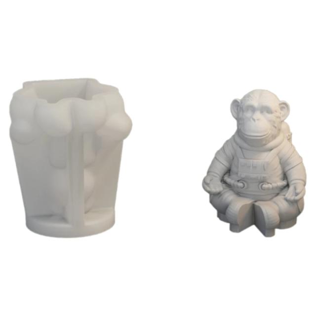 Molde de Silicone para Artesanato: Decorações Exclusivas de Astronauta e Lua