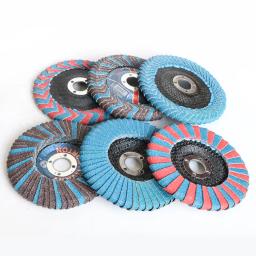 Disco abrasivo da aleta da zircônia rebolo do dobro-lado para o entalhe do metal que lustra a remoção da oxidação da lacuna do ferro - Image 6