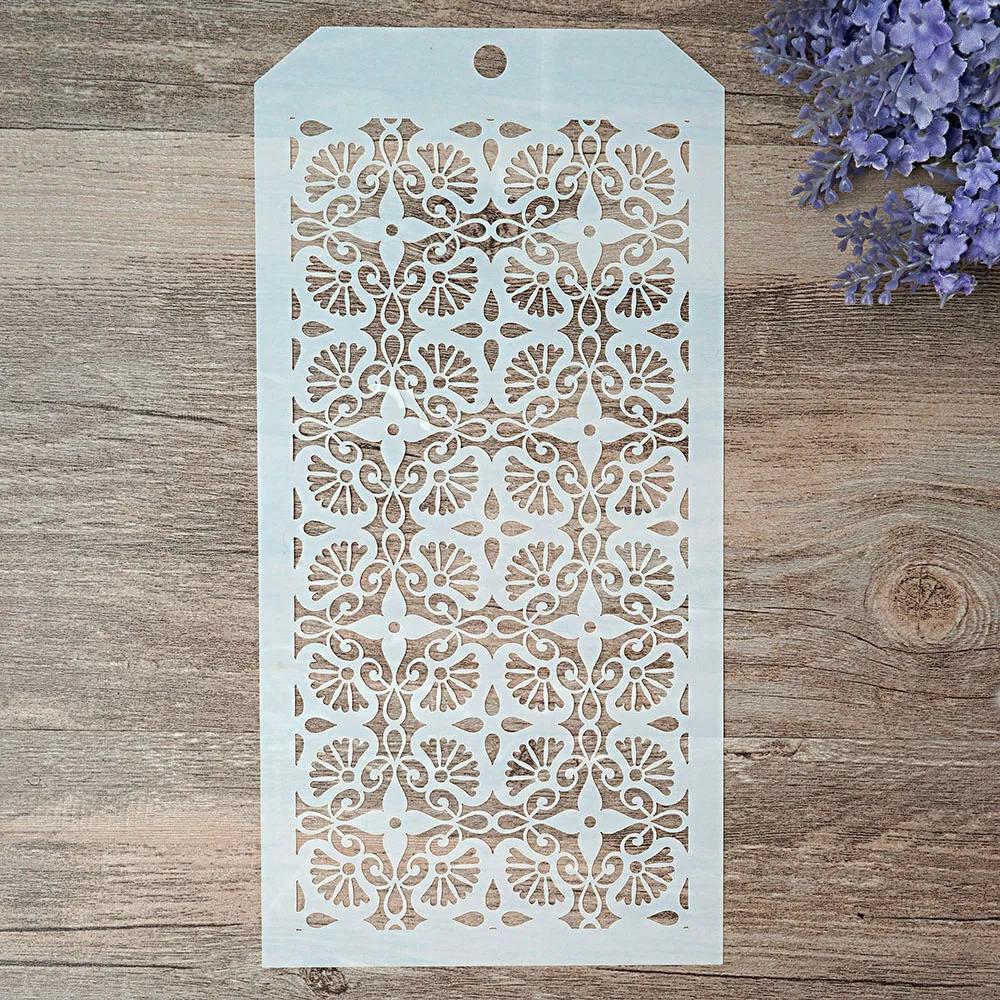 Stencil sem costura para pintura, carimbos Scrapbooking, álbum decorativo em relevo cartões de papel, artesanato DIY, 12x24 cm - Image 1
