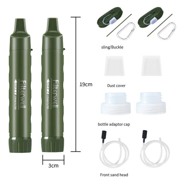 Filtro de Água Pura: Purificador Portátil, Acessórios Essenciais para Sobrevivência e Aventuras ao Ar Livre
