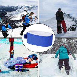 Correias de fixação de esqui tiras de esqui fita mais rápida ajustável envoltórios de esqui laços acessórios de snowboard almofadas tiras de ligação de snowboard - Image 6