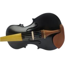 Viola acústica elétrica cor preta 5 cordas 15 "-16", madeira sólida artesanal - Image 1