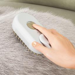 Gato e cão Pet Grooming Comb com spray elétrico, vapor de água, escova de silicone macio, gatinho Pet escova de banho, massagem, removedor de cabelo - Image 6