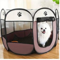 Portátil dobrável octogonal pet tenda, casa de cachorro, gato gaiola, cercadinho, cachorro canil, fácil operação cerca, ao ar livre, cães grandes - Image 1