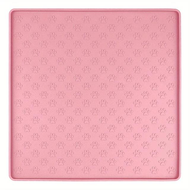 Tapete Portátil em Silicone para Pets, Impermeável e Antiderrapante - Ideal para Alimentação de Gatos e Cães