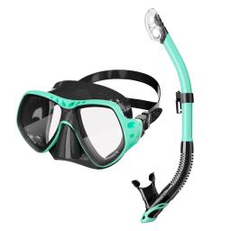 Máscara de mergulho profissional para adultos, terno de mergulho, silicone anti-nevoeiro óculos, treinamento snorkel kit equipamento de natação presente, novo - Image 1