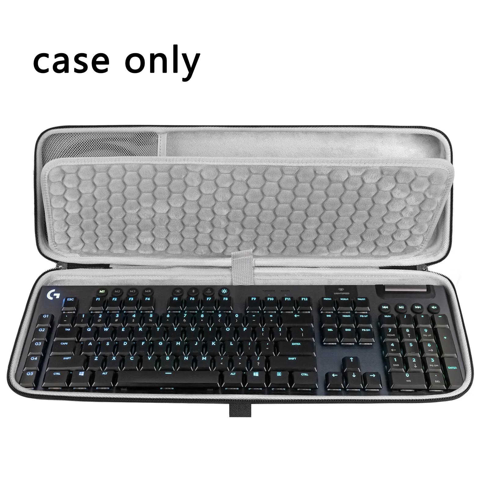 Geekria-full size teclado caso, casca dura, viagem bolsa de transporte para 108 teclas teclados, compatível com Logitech G915, Lightspeed - Image 1