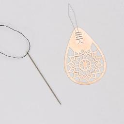 1/3 pçs agulha de cobre threader ponto costura ferramentas de costura fácil uso automático fio loop diy artesanato simples threader rosa ouro - Image 3