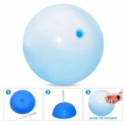 Crianças explodir balão brinquedo ao ar livre ar macio água cheia bolha bola diversão jogo de festa presente verão bola elástica inflável - Image 3