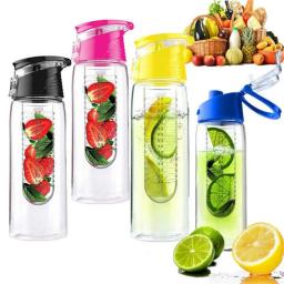 Garrafa De Água De Infusor De Frutas Portátil Para Crianças, Esportes Ao Ar Livre, Garrafa De Suco De Limão, Tampa Flip, Mesa De Cozinha, Acampamento, Viagem - Image 1