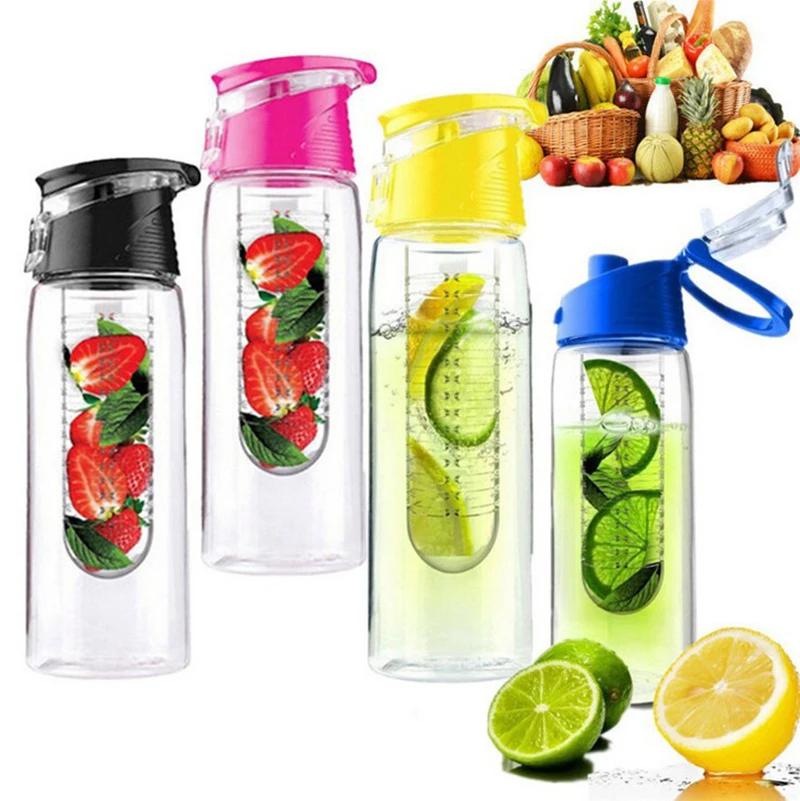 Garrafa De Água De Infusor De Frutas Portátil Para Crianças, Esportes Ao Ar Livre, Garrafa De Suco De Limão, Tampa Flip, Mesa De Cozinha, Acampamento, Viagem - Image 1