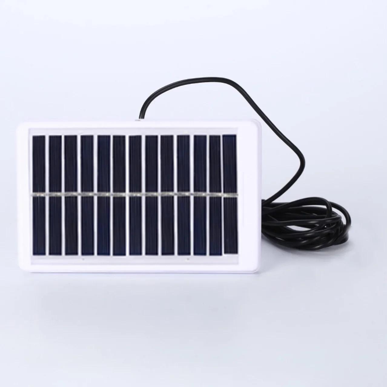 Lanterna LED portátil recarregável USB solar com ventilador, barraca, lâmpada de emergência, lanterna, banco de potência, ao ar livre, controle Bluetooth - Image 1