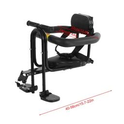 Assento infantil para ciclismo, assento de liga frontal preto, acessórios de ciclismo portátil, assento infantil para crianças de 2 anos a - Image 5
