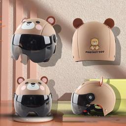 Capacete de absorção de choque para crianças, Capacete conveniente do ciclismo, Capacete respirável dos desenhos animados do bebê, Aparência adorável - Image 1
