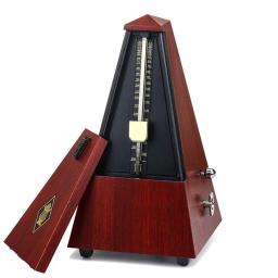 Antigo mecânico metrônomo teca madeira estilo vintage cor de madeira música temporizador para guitarra piano violino cítara instrumento musical - Image 1