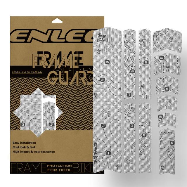 Enlee Película Protetora Bicicleta 3M Adesivos Quadro Mountain Bike Estrada PVC