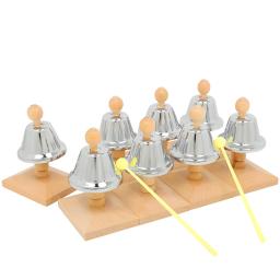 Sinos coloridos Orff para crianças, sino de mão 8-nota, conjuntos de instrumentos musicais, brinquedos educativos para bebês, brinquedos de percussão, presentes - Image 4