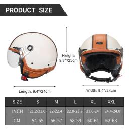 Motocicleta rosto aberto metade capacete para homens e mulheres, ciclismo equipamento, motocicleta acessórios, nova tendência - Image 3