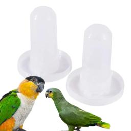 Automatic Bird Quail Drinking Cup Fountain, alimentador de plástico, Water Food Tray Box, Bird Tank Drinker, Pigeon Cage Acessórios, 350ml - Image 1