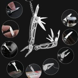 Portátil Multitool de Bolso para Sobrevivência ao Ar Livre, 420 Aço Inoxidável, Alicate, Faca, Chave de Fenda, Camping, Caça e Caminhadas - Image 4