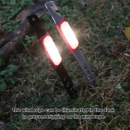 Tent Pegs com luzes LED, dossel, Stakes prego, luzes à terra, toldo, rede, Camping Acessórios, 6 pcs, 4 pcs, 1 pc - Image 1