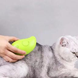Auto limpeza escova vaporosa para gato e cão, 3 em 1 escova de vapor, massagem, removedor de cabelo, pente, Pet Grooming, escova de beleza - Image 3