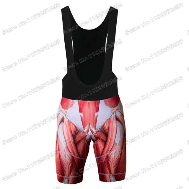 Conjunto de Ciclismo Masculino com Design de Músculo Humano - Roupas de Verão para Bicicleta de Estrada e MTB, Tendência 2023