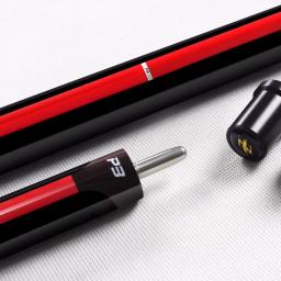 Bastão de bilhar, vermelho clássico P3, tecnologia preta, 58" - Image 4