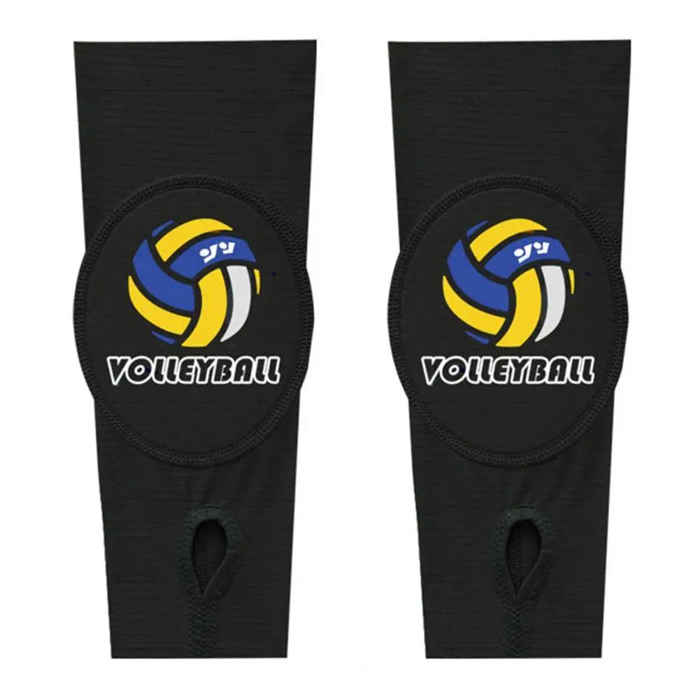 Mangas de braço de voleibol elástico para homens e mulheres, protetores esportivos, almofada de proteção, polegar, protetores de braço de treinamento, 1 par - Image 1