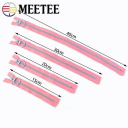 3/5 pces 3 #15-40cm fechos de resina o anel zíper sliders saco bolso decoração zips kit de reparação diy acessórios de costura de vestuário - Image 3