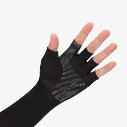 Mangas de braço para ciclismo, corrida, pesca, escalada, sol, proteção uv, gelo, legal, com punho de 5 dedos, 1 par - Image 5
