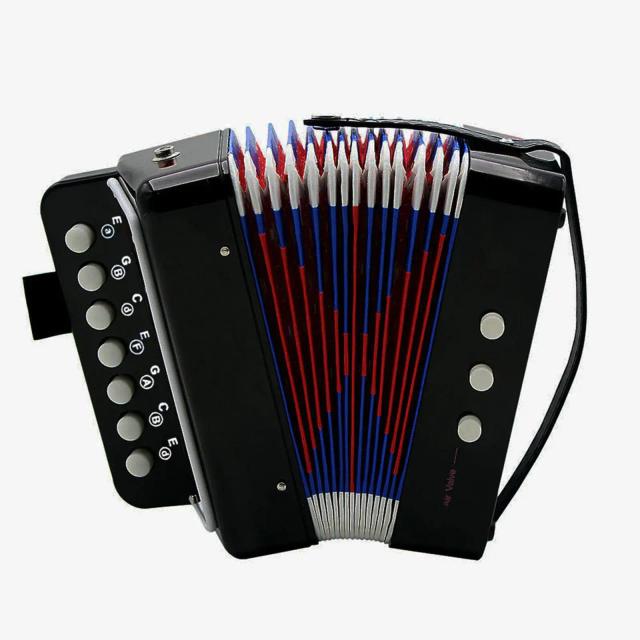 Teclado Musical Infantil com 17 Teclas e Acordeão Baixo - Presente Ideal para Futuros Músicos Iniciantes
