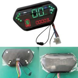 36 48v 60v 72v display lcd medidor painel de controle acessórios da bicicleta elétrica para scooter motor interface 6pin - Image 1