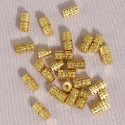 100 pçs 4x7mm cilindro prendedor fivela fechada frisada final fecho parafuso fechos gancho para pulseira colar conectores jóias fazendo - Image 3