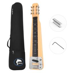 Lap aço elétrico Slide Bar guitarra, Cordas com fenda Headstock, Guiter com Gigbag, Slide Bar - Image 3