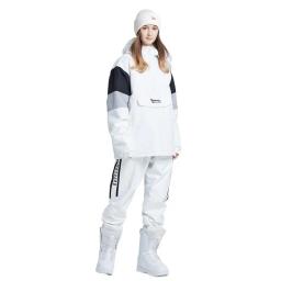 Terno de esqui feminino esportes ao ar livre jaqueta e calças de snowboard impermeável respirável terno de neve - Image 3
