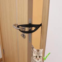 Rolha da porta do animal de estimação com alça ajustável, cão e gato porta titular, filhote fivela rápida, acessórios animais - Image 1