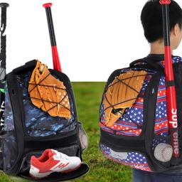 Mochila de beisebol softball com compartimento de sapatos, Bolsa de bastão softball ao ar livre para jovens e adultos, Bolsa de ombro esportiva grande capacidade - Image 4