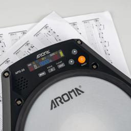 Aroma eletrônico Dumb Drum Pad, tambor ajustável, Mesh superfície, Vocal, Metronome prática, multifuncional, recarregável - Image 5