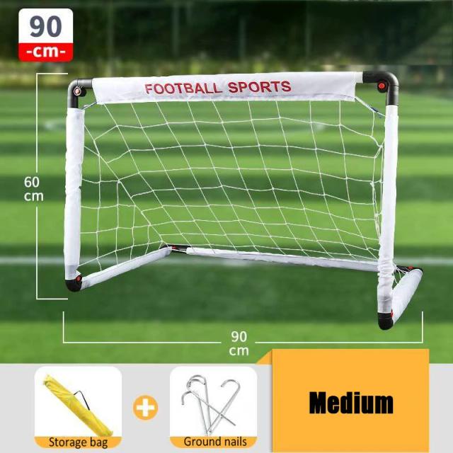 Gol de Futebol Dobrável Portátil com Saco, Rede Mini para Atividades Interior e Exterior, Ideal para Treinamento de Crianças e Jovens