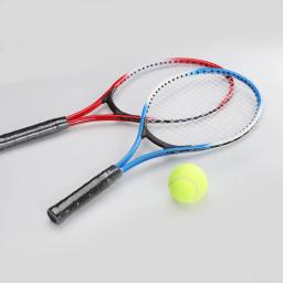 Iniciante Exercício Raquetes de Tênis Incluído, Sports Racquet Set, Jogos da Juventude, ao ar livre, Adequado para Iniciante, 21 '', 2Pcs - Image 2