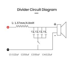 Amplificador de Frequência Subwoofer de Alta Potência, DIY Audio Speaker, Subwoofer, Divisor, Baixo, Woofer, Filtros, Hifi, Stereo, 1500W - Image 6